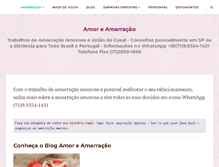 Tablet Screenshot of amoreamarracao.com